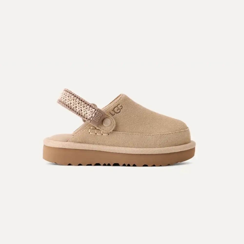 UGG Goldenstar Braided Clogs Mustard Seed Toddler